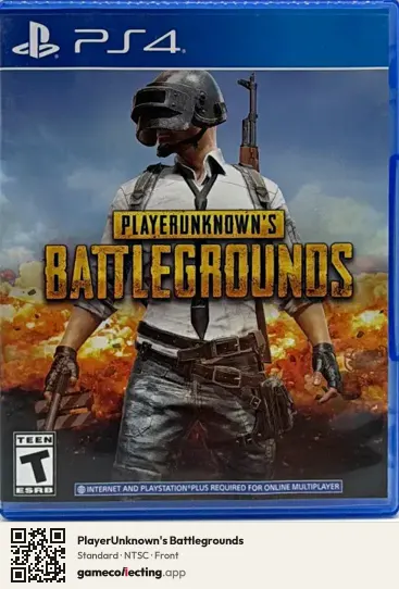 PlayerUnknown's Battlegrounds PlayStation 4, NTSC box front