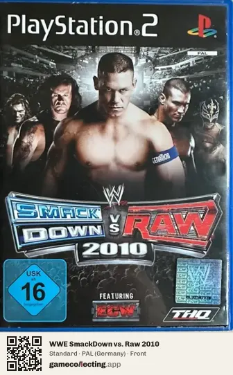 WWE SmackDown vs. Raw 2010 PlayStation 2, Germany box front