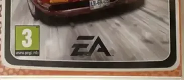Burnout Legends, the PEGI square on its front