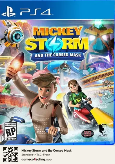 Mickey Storm and the Cursed Mask PlayStation 4, NTSC box front