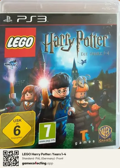 LEGO Harry Potter: Years 1-4 PlayStation 3, Germany box front
