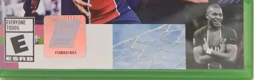 FIFA 21, the ESRB box on its front