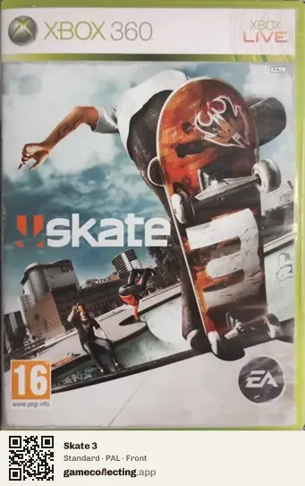 Skate 3 Xbox 360, PAL box front