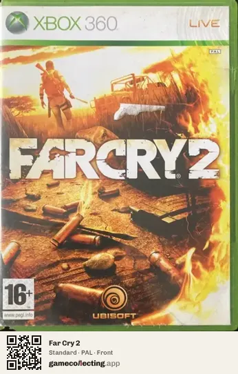 Far Cry 2 Xbox 360, PAL box front