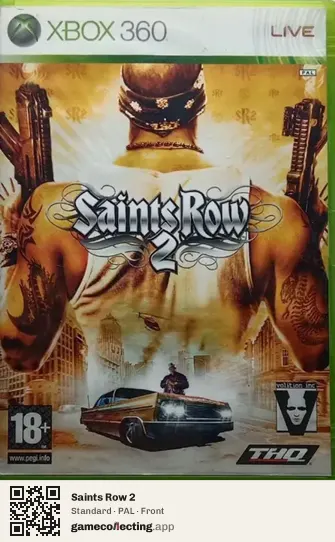 Saints Row 2 Xbox 360, PAL box front