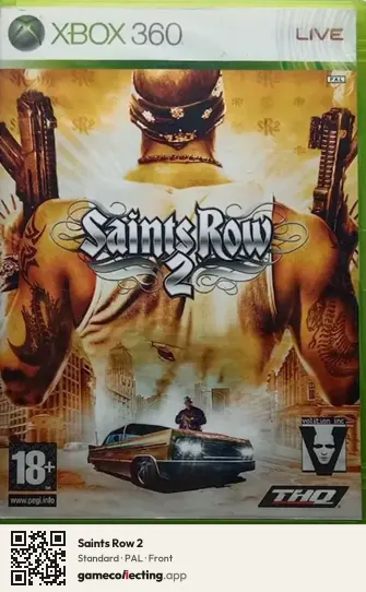 Saints Row 2 Xbox 360, PAL box front