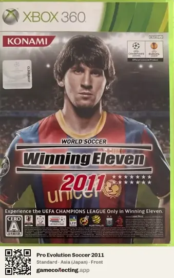 Pro Evolution Soccer 2011 Xbox 360, Asia box front
