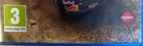 Sébastien Loeb Rally Evo, the PEGI square on its front