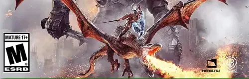 Middle-earth: Shadow of War, the ESRB box on its front