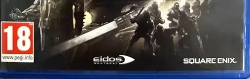 Deus Ex: Mankind Divided, the PEGI square on its front