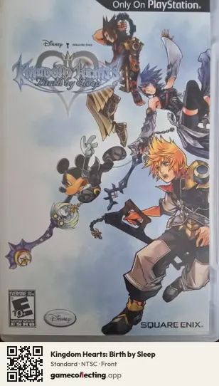 Kingdom Hearts: Birth by Sleep PlayStation Portable, NTSC box front