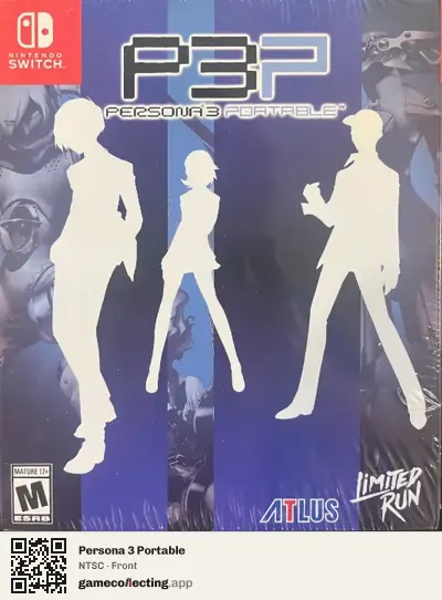 Persona 3 Portable Nintendo Switch, NTSC box front
