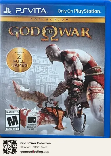 God of War Collection PlayStation Vita, NTSC box front