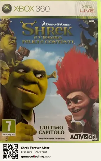 Shrek Forever After Xbox 360, PAL box front
