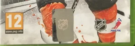 NHL 13, the PEGI square on its front