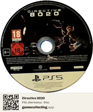Directive 8020 PlayStation 5, PAL disc