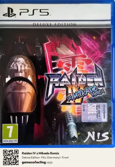 Raiden IV x Mikado Remix PlayStation 5, Germany box front