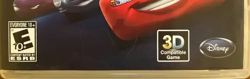 Disney/Pixar Cars 2, the ESRB box on its front