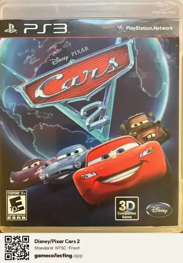 Disney/Pixar Cars 2 PlayStation 3, NTSC box front