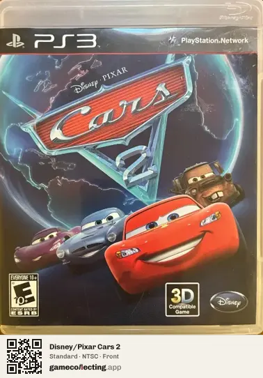 Disney/Pixar Cars 2 PlayStation 3, NTSC box front