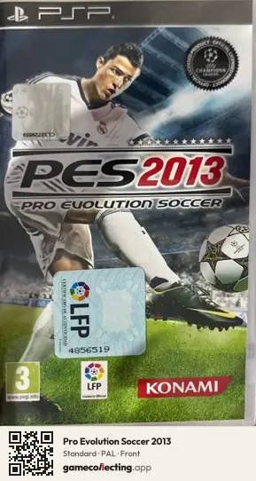 Pro Evolution Soccer 2013 PlayStation Portable, PAL box front