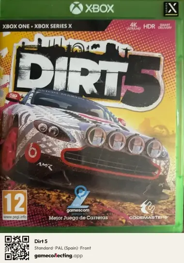 Dirt 5 Xbox One, Spain box front