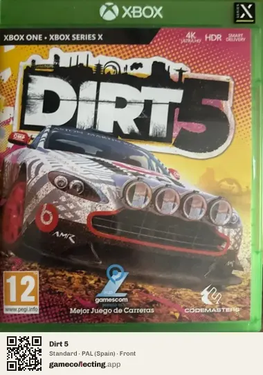 Dirt 5 Xbox One, Spain box front