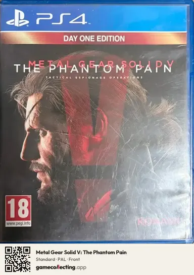 Metal Gear Solid V: The Phantom Pain PlayStation 4, PAL box front