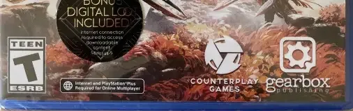 Godfall, the ESRB box on its front