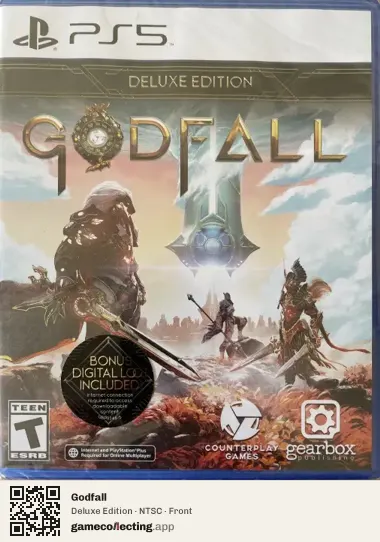 Godfall PlayStation 5, NTSC box front