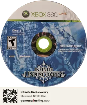 Infinite Undiscovery Xbox 360, NTSC disc