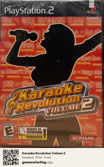 Karaoke Revolution Volume 2 PlayStation 2, NTSC box front