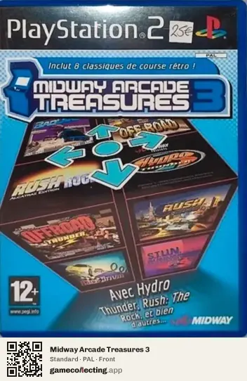 Midway Arcade Treasures 3 PlayStation 2, PAL box front