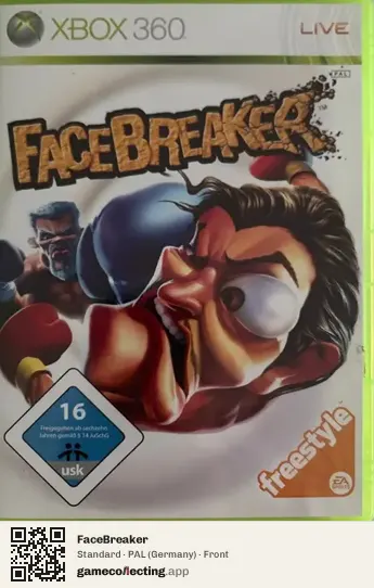 FaceBreaker Xbox 360, Germany box front
