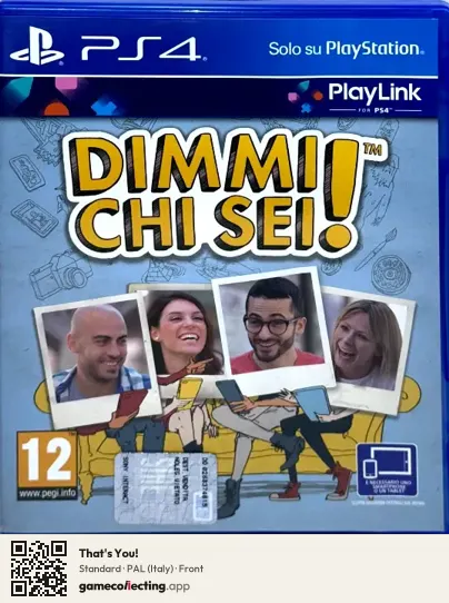 That's You! PlayStation 4, Italy box front