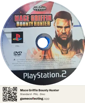 Mace Griffin Bounty Hunter PlayStation 2, PAL disc