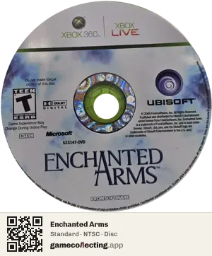 Enchanted Arms Xbox 360, NTSC disc