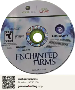Enchanted Arms Xbox 360, NTSC disc