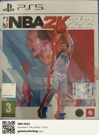 NBA 2K22 PlayStation 5, Italy box front