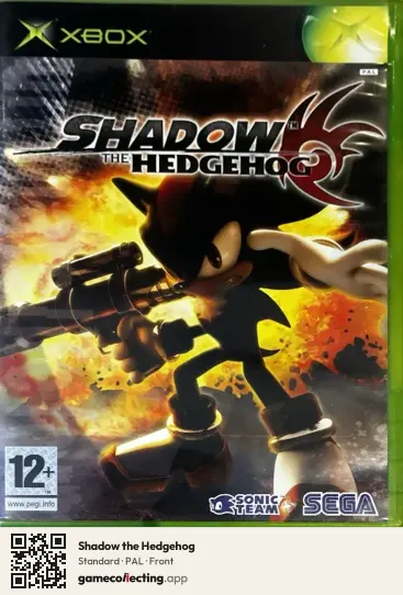 Shadow the Hedgehog Xbox, PAL box front