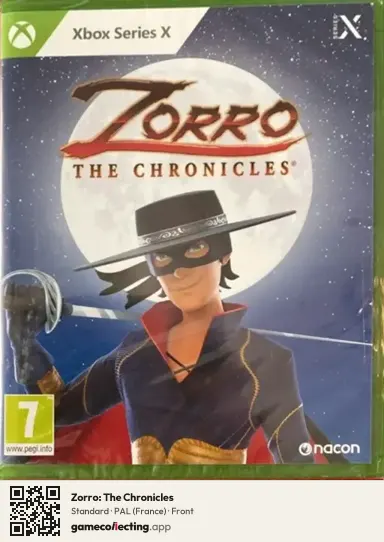 Zorro: The Chronicles Xbox Series X, France box front