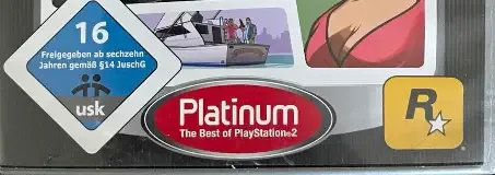 Grand Theft Auto: Vice City Stories, the USK square on its front