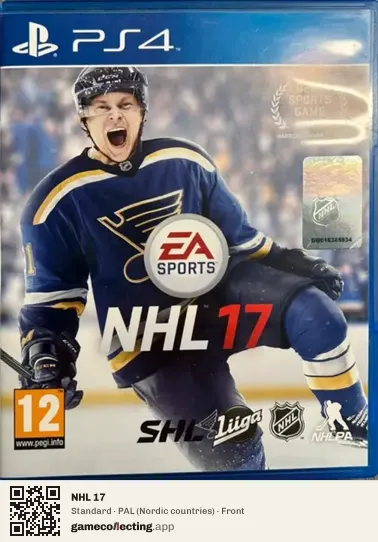 NHL 17 PlayStation 4, Nordic countries box front
