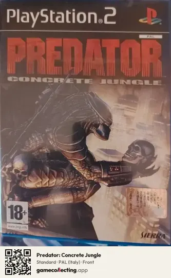 Predator: Concrete Jungle PlayStation 2, Italy box front