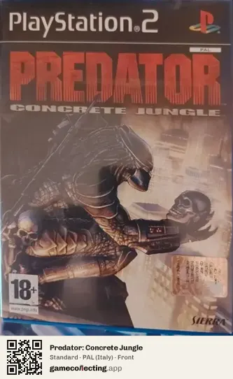 Predator: Concrete Jungle PlayStation 2, Italy box front