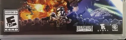 LEGO Star Wars: The Force Awakens, the ESRB box on its front