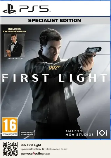 007 First Light PlayStation 5, Europe box front