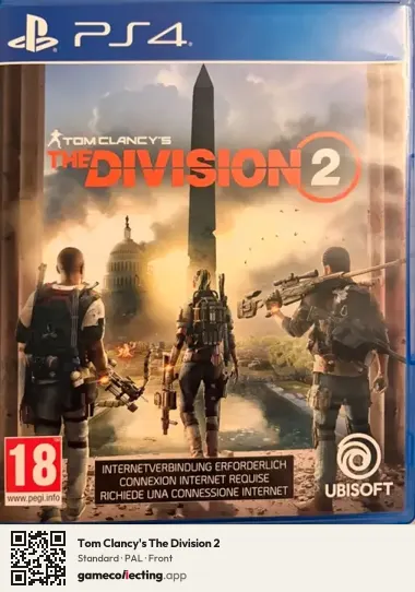 Tom Clancy's The Division 2 PlayStation 4, PAL box front
