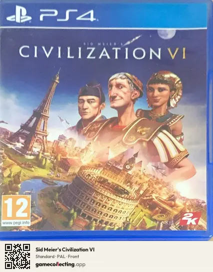 Sid Meier's Civilization VI PlayStation 4, PAL box front