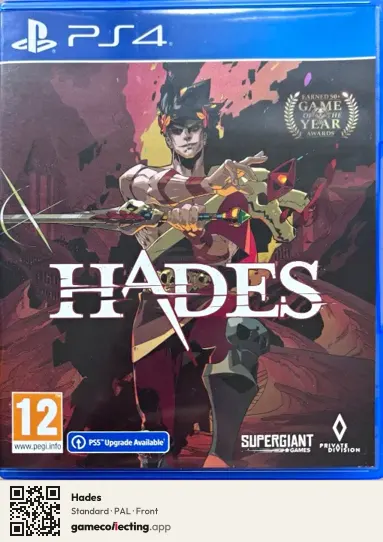 Hades PlayStation 4, PAL box front